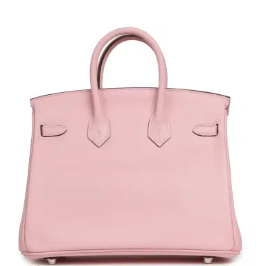 HERMÈS Pre-owned Hermes Birkin 25 Rose Sakura Swift Palladium Hardware | Thumbnail 4 HERMÈS Pre-owned Hermes Birkin 25 Rose Sakura Swift Palladium Hardware | Thumbnail 4