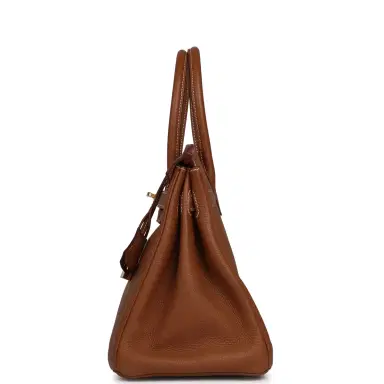 HERMÈS Pre-owned Hermes Birkin 30 Gold Togo Gold Hardware | Thumbnail 4 HERMÈS Pre-owned Hermes Birkin 30 Gold Togo Gold Hardware | Thumbnail 4