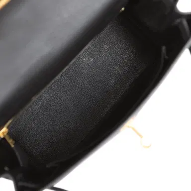 HERMÈS Pre-owned Hermes Kelly Retourne 25 Black Togo Gold Hardware | Thumbnail 9 HERMÈS Pre-owned Hermes Kelly Retourne 25 Black Togo Gold Hardware | Thumbnail 9