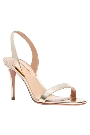 Aquazzura So Nude Sandal 85 - Soft Gold | Thumbnail 3 Aquazzura So Nude Sandal 85 - Soft Gold | Thumbnail 3