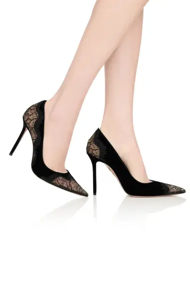 Aquazzura Velvet Meadow Pump 105 | Thumbnail 2 Aquazzura Velvet Meadow Pump 105 | Thumbnail 2