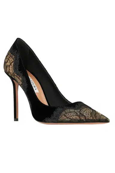 Aquazzura Velvet Meadow Pump 105 | Thumbnail 4 Aquazzura Velvet Meadow Pump 105 | Thumbnail 4