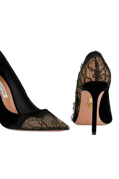 Aquazzura Velvet Meadow Pump 105 | Thumbnail 5 Aquazzura Velvet Meadow Pump 105 | Thumbnail 5