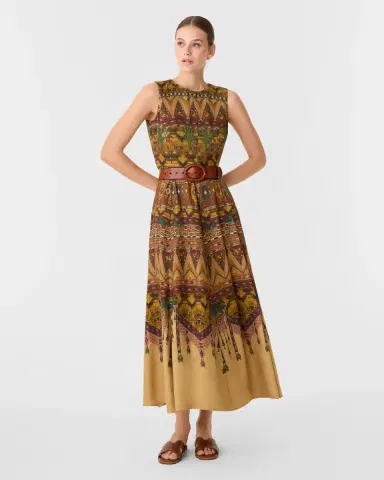 Emporio Sirenuse Clodette Dress in Desert Print | Thumbnail 2 Emporio Sirenuse Clodette Dress in Desert Print | Thumbnail 2