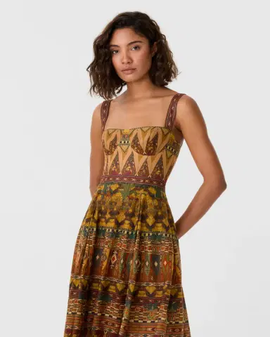 Emporio Sirenuse Valya Dress in Desert Print | Thumbnail 4 Emporio Sirenuse Valya Dress in Desert Print | Thumbnail 4