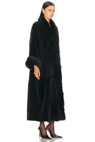 NOUR HAMMOUR Sima Grand Shearling Coat | Thumbnail 2 NOUR HAMMOUR Sima Grand Shearling Coat | Thumbnail 2