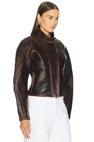 Helmut Lang Saddle Leather Jacket | Thumbnail 3 Helmut Lang Saddle Leather Jacket | Thumbnail 3