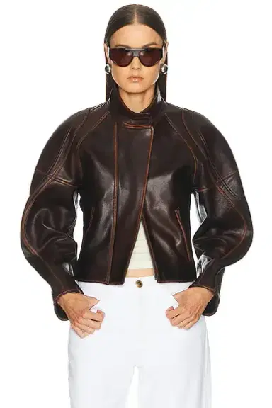 Helmut Lang Saddle Leather Jacket | Thumbnail 1 Helmut Lang Saddle Leather Jacket | Thumbnail 1
