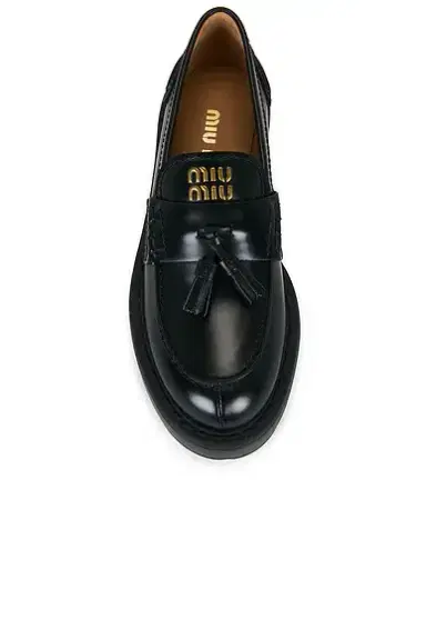 Miu Miu Lifestyle Boyfriend Loafer | Thumbnail 4 Miu Miu Lifestyle Boyfriend Loafer | Thumbnail 4