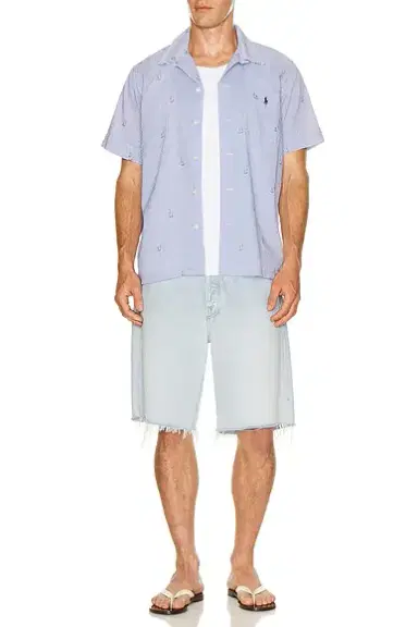 Polo Ralph Lauren Seersucker Sailboat Print Andy Camp Shirt | Thumbnail 3 Polo Ralph Lauren Seersucker Sailboat Print Andy Camp Shirt | Thumbnail 3