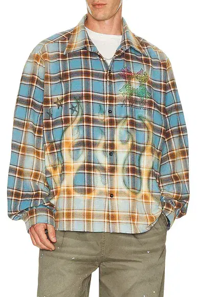 MA Quad Flames Flannel Shirt MA Quad Flames Flannel Shirt
