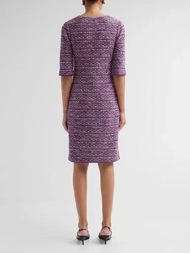 Misook Women's Metallic Tweed Knit Sheath Dress - Fresh Purple Biscotti | Thumbnail 3 Misook Women's Metallic Tweed Knit Sheath Dress - Fresh Purple Biscotti | Thumbnail 3