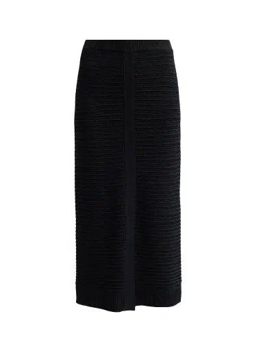 Misook Women's Ottoman Knit Midi Skirt - Black | Thumbnail 1 Misook Women's Ottoman Knit Midi Skirt - Black | Thumbnail 1