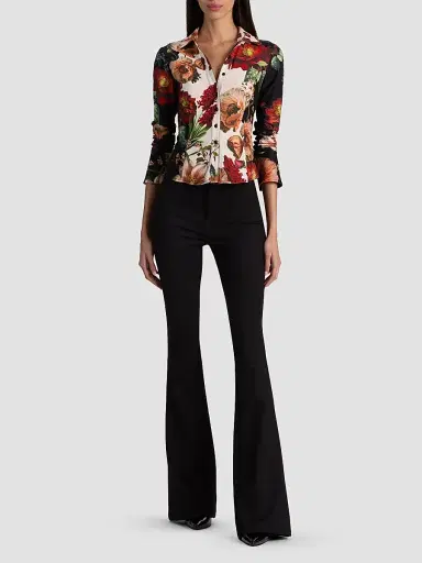 Alice + Olivia Women's Freya Printed Top - Floral Radiance - Size XL | Thumbnail 2 Alice + Olivia Women's Freya Printed Top - Floral Radiance - Size XL | Thumbnail 2