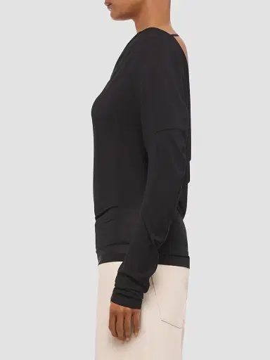 Helmut Lang Women's Open-Back Cowlneck Top - Black | Thumbnail 6 Helmut Lang Women's Open-Back Cowlneck Top - Black | Thumbnail 6