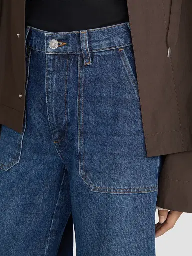 FRAME Women's The Ranger Barrel-Leg Jeans - Terrace | Thumbnail 4 FRAME Women's The Ranger Barrel-Leg Jeans - Terrace | Thumbnail 4