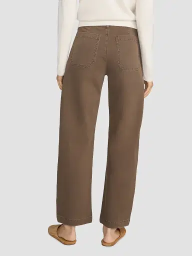 FRAME Women's The Ranger Barrel-Leg Jeans - Deep Olive | Thumbnail 2 FRAME Women's The Ranger Barrel-Leg Jeans - Deep Olive | Thumbnail 2