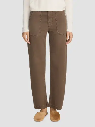 FRAME Women's The Ranger Barrel-Leg Jeans - Deep Olive | Thumbnail 3 FRAME Women's The Ranger Barrel-Leg Jeans - Deep Olive | Thumbnail 3