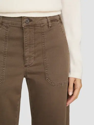 FRAME Women's The Ranger Barrel-Leg Jeans - Deep Olive | Thumbnail 4 FRAME Women's The Ranger Barrel-Leg Jeans - Deep Olive | Thumbnail 4
