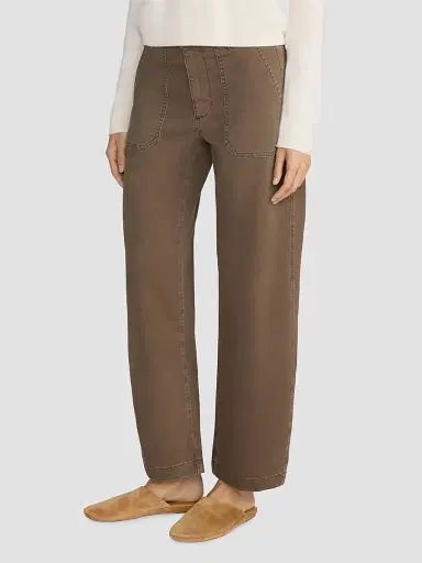 FRAME Women's The Ranger Barrel-Leg Jeans - Deep Olive | Thumbnail 5 FRAME Women's The Ranger Barrel-Leg Jeans - Deep Olive | Thumbnail 5