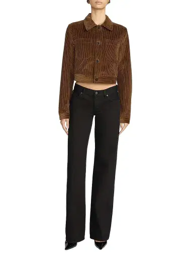 FRAME Women's The Small Cotton Corduroy Jacket - Hazelnut | Thumbnail 1 FRAME Women's The Small Cotton Corduroy Jacket - Hazelnut | Thumbnail 1