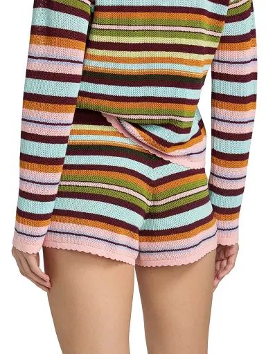 Beach Riot Women's Balboa Striped Shorts - Paradise Stripe | Thumbnail 5 Beach Riot Women's Balboa Striped Shorts - Paradise Stripe | Thumbnail 5