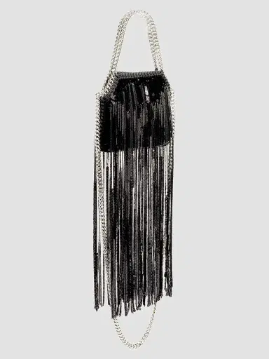 Stella McCartney Women's Falabella Sequined Fringe Bag - Black | Thumbnail 3 Stella McCartney Women's Falabella Sequined Fringe Bag - Black | Thumbnail 3