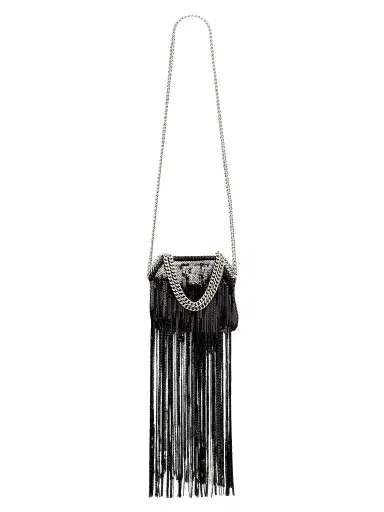 Stella McCartney Women's Falabella Sequined Fringe Bag - Black | Thumbnail 1 Stella McCartney Women's Falabella Sequined Fringe Bag - Black | Thumbnail 1