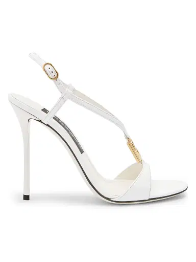 Dolce & Gabbana Women's Vernice 105MM Patent Leather Stiletto Sandals | Thumbnail 1 Dolce & Gabbana Women's Vernice 105MM Patent Leather Stiletto Sandals | Thumbnail 1