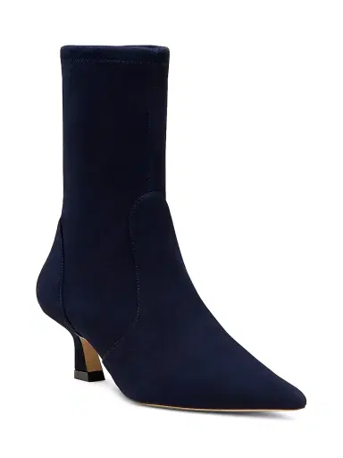 Stuart Weitzman Women's Vinnie 50MM Suede Boots - Nice Blue | Thumbnail 2 Stuart Weitzman Women's Vinnie 50MM Suede Boots - Nice Blue | Thumbnail 2