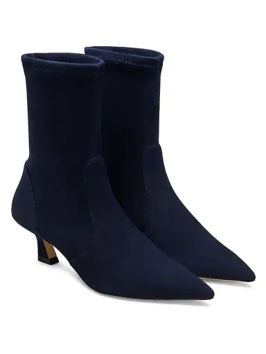 Stuart Weitzman Women's Vinnie 50MM Suede Boots - Nice Blue | Thumbnail 4 Stuart Weitzman Women's Vinnie 50MM Suede Boots - Nice Blue | Thumbnail 4