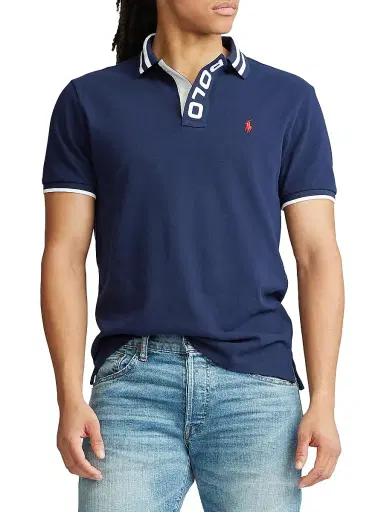 Polo Ralph Lauren Men's Custom Slim-Fit Mesh Polo | Thumbnail 2 Polo Ralph Lauren Men's Custom Slim-Fit Mesh Polo | Thumbnail 2