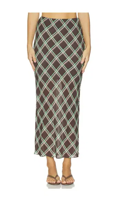 ALIGNE Yvonne Check Maxi Skirt | Thumbnail 1 ALIGNE Yvonne Check Maxi Skirt | Thumbnail 1