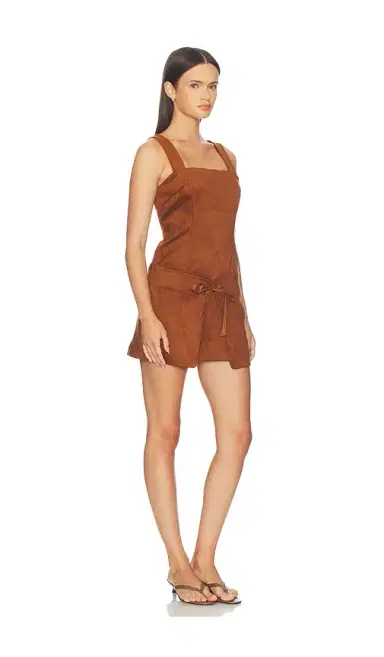Amanda Uprichard Robin Suede Romper | Thumbnail 2 Amanda Uprichard Robin Suede Romper | Thumbnail 2