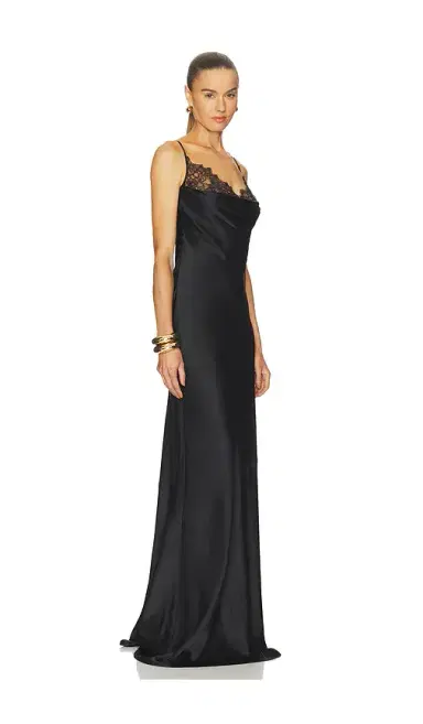 L'AGENCE Selene Lace Cowl Gown | Thumbnail 2 L'AGENCE Selene Lace Cowl Gown | Thumbnail 2