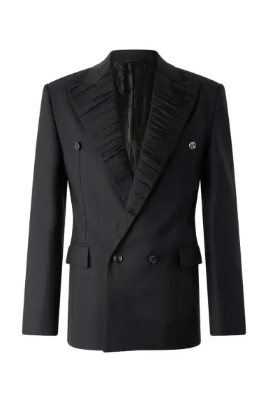 Roberto Cavalli Double-Breasted Wool-Blend Blazer | Thumbnail 1 Roberto Cavalli Double-Breasted Wool-Blend Blazer | Thumbnail 1