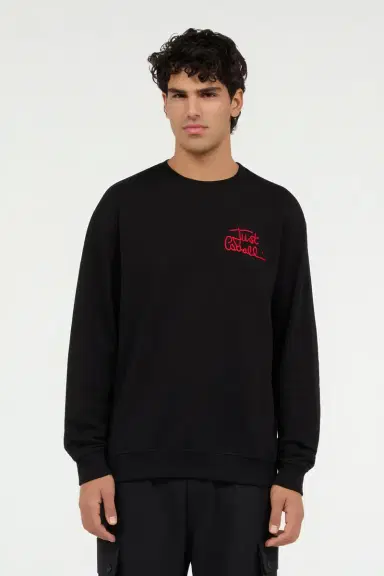 Roberto Cavalli Crewneck sweatshirt with embroidered logo | Thumbnail 2 Roberto Cavalli Crewneck sweatshirt with embroidered logo | Thumbnail 2