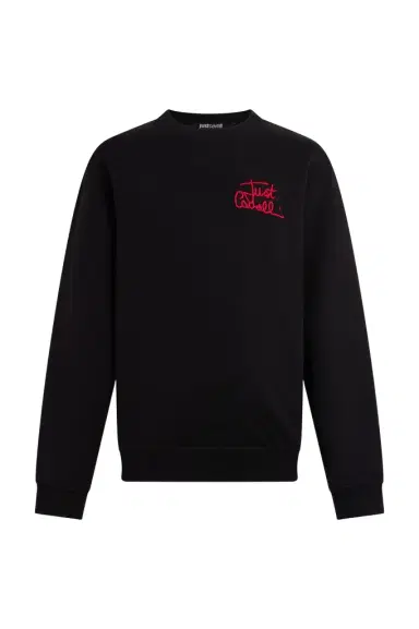 Roberto Cavalli Crewneck sweatshirt with embroidered logo | Thumbnail 1 Roberto Cavalli Crewneck sweatshirt with embroidered logo | Thumbnail 1