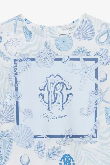 Roberto Cavalli Marine-Print Cotton Dress | Thumbnail 4 Roberto Cavalli Marine-Print Cotton Dress | Thumbnail 4