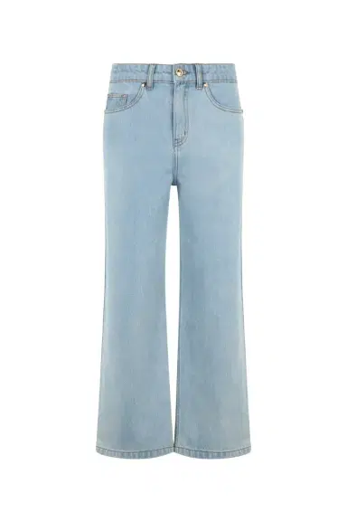 Roberto Cavalli Light Wash Culotte Jeans | Thumbnail 1 Roberto Cavalli Light Wash Culotte Jeans | Thumbnail 1