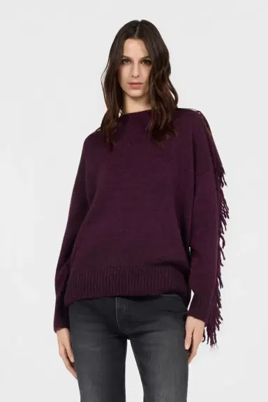Roberto Cavalli Burgundy Sweater | Thumbnail 2 Roberto Cavalli Burgundy Sweater | Thumbnail 2