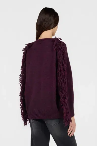 Roberto Cavalli Burgundy Sweater | Thumbnail 3 Roberto Cavalli Burgundy Sweater | Thumbnail 3