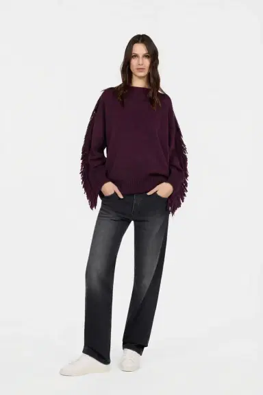 Roberto Cavalli Burgundy Sweater | Thumbnail 6 Roberto Cavalli Burgundy Sweater | Thumbnail 6