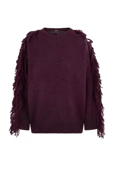 Roberto Cavalli Burgundy Sweater | Thumbnail 1 Roberto Cavalli Burgundy Sweater | Thumbnail 1