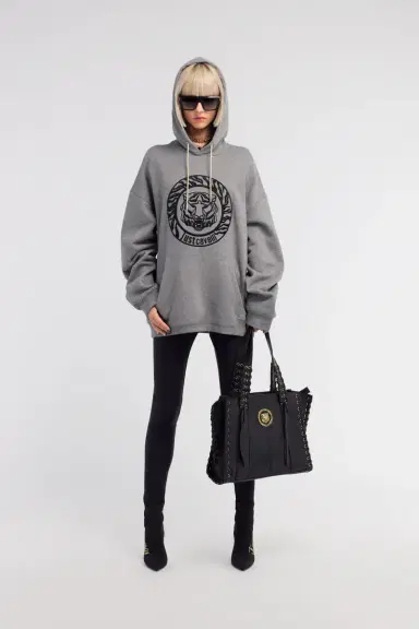Roberto Cavalli Just Cavalli Tiger Logo Front-Pocket Sweatshirt | Thumbnail 2 Roberto Cavalli Just Cavalli Tiger Logo Front-Pocket Sweatshirt | Thumbnail 2