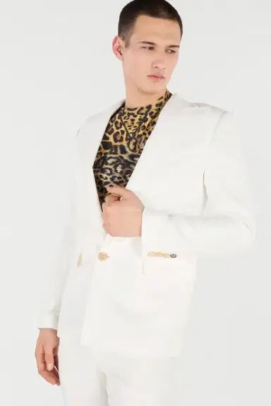 Roberto Cavalli Single-Breasted Blazer | Thumbnail 5 Roberto Cavalli Single-Breasted Blazer | Thumbnail 5