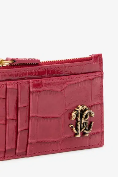 Roberto Cavalli Crocodile-Effect Coin Purse | Thumbnail 3 Roberto Cavalli Crocodile-Effect Coin Purse | Thumbnail 3