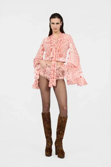 Roberto Cavalli Jaguar Pink Print Shirt | Thumbnail 6 Roberto Cavalli Jaguar Pink Print Shirt | Thumbnail 6