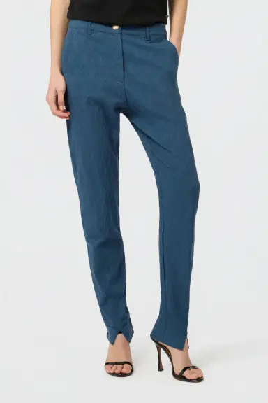 Roberto Cavalli Teal Trousers | Thumbnail 2 Roberto Cavalli Teal Trousers | Thumbnail 2