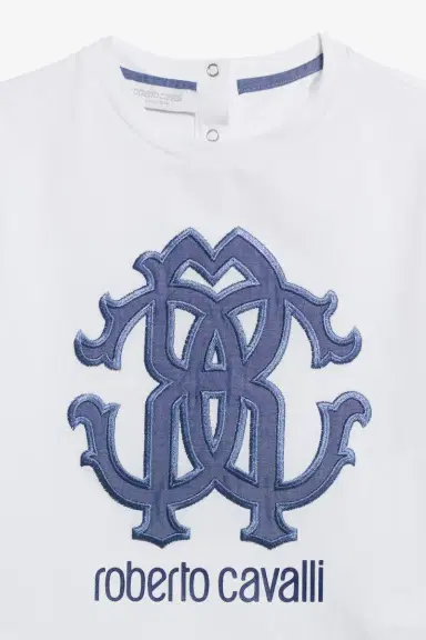 Roberto Cavalli White T-shirt with RC Logo | Thumbnail 3 Roberto Cavalli White T-shirt with RC Logo | Thumbnail 3